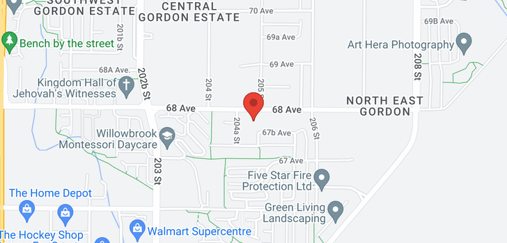 map of 20458 68 AVENUE